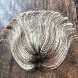 TOPPER Human Hair Professional Light Blonde Topper Hair! Excellent condition!